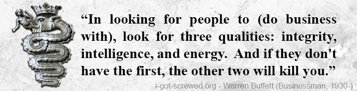 WEBSITE ABOUT GETTING SCREWED OVER, TOP 10 LESSONS ABOUT BUSINESS, BEST FIGHT QUOTES ABOUT THE GOOD FIGHT IN LIFE