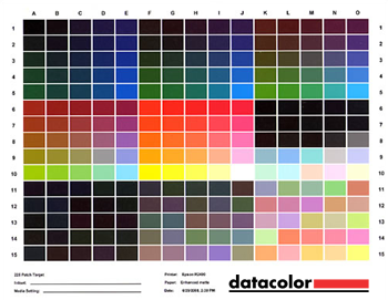 Color Calibration Chart Monitor