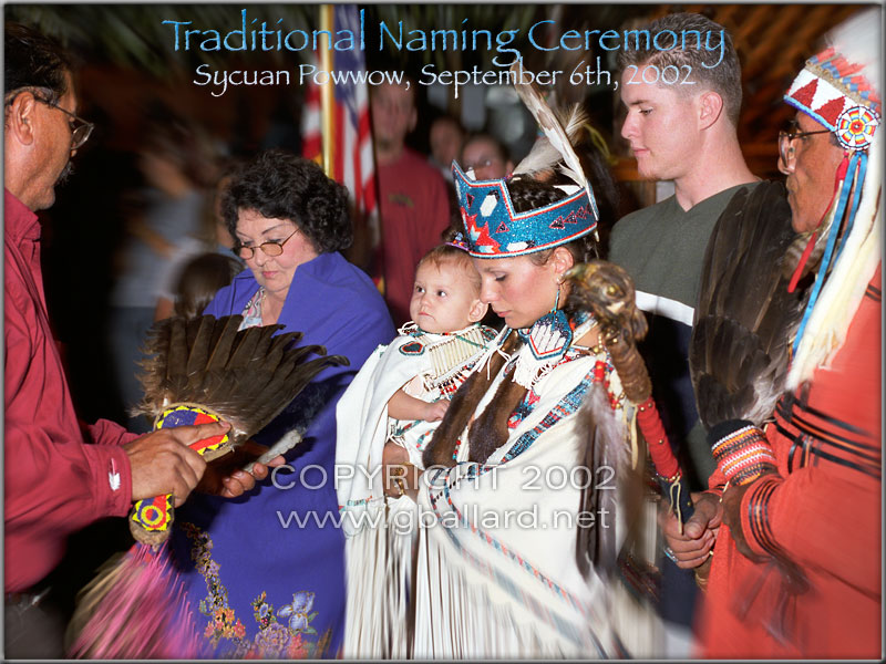 CALIFORNIA INDIAN NAMING CEREMONY Baby Girl In White Buckskin Is Smuged 