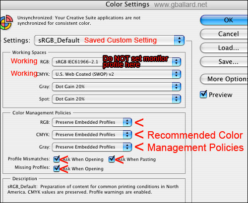 COLOR SETTINGS